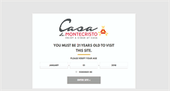 Desktop Screenshot of casademontecristo.com
