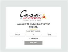 Tablet Screenshot of casademontecristo.com